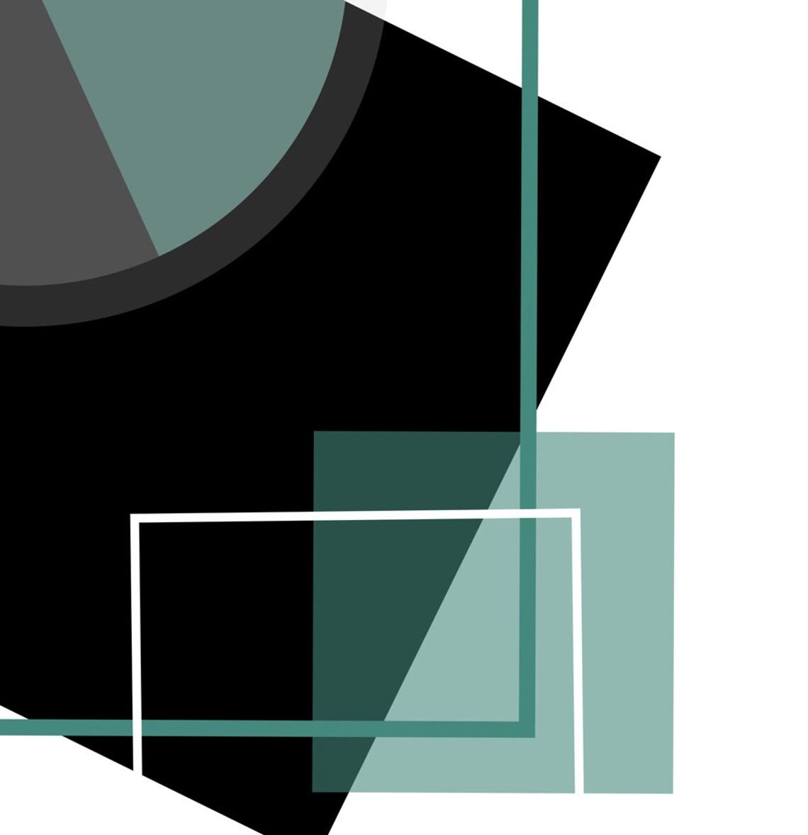 Abstract Geometric Modern Wall Art Poster Print - Image 3