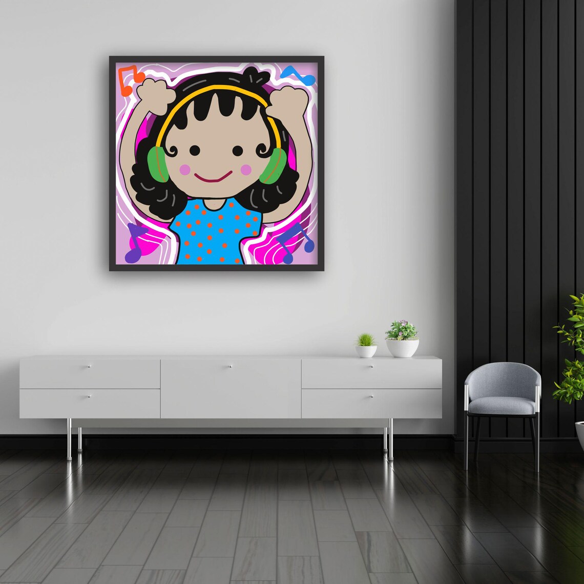 Music Art, Whimsical Boho Decor - Image 4