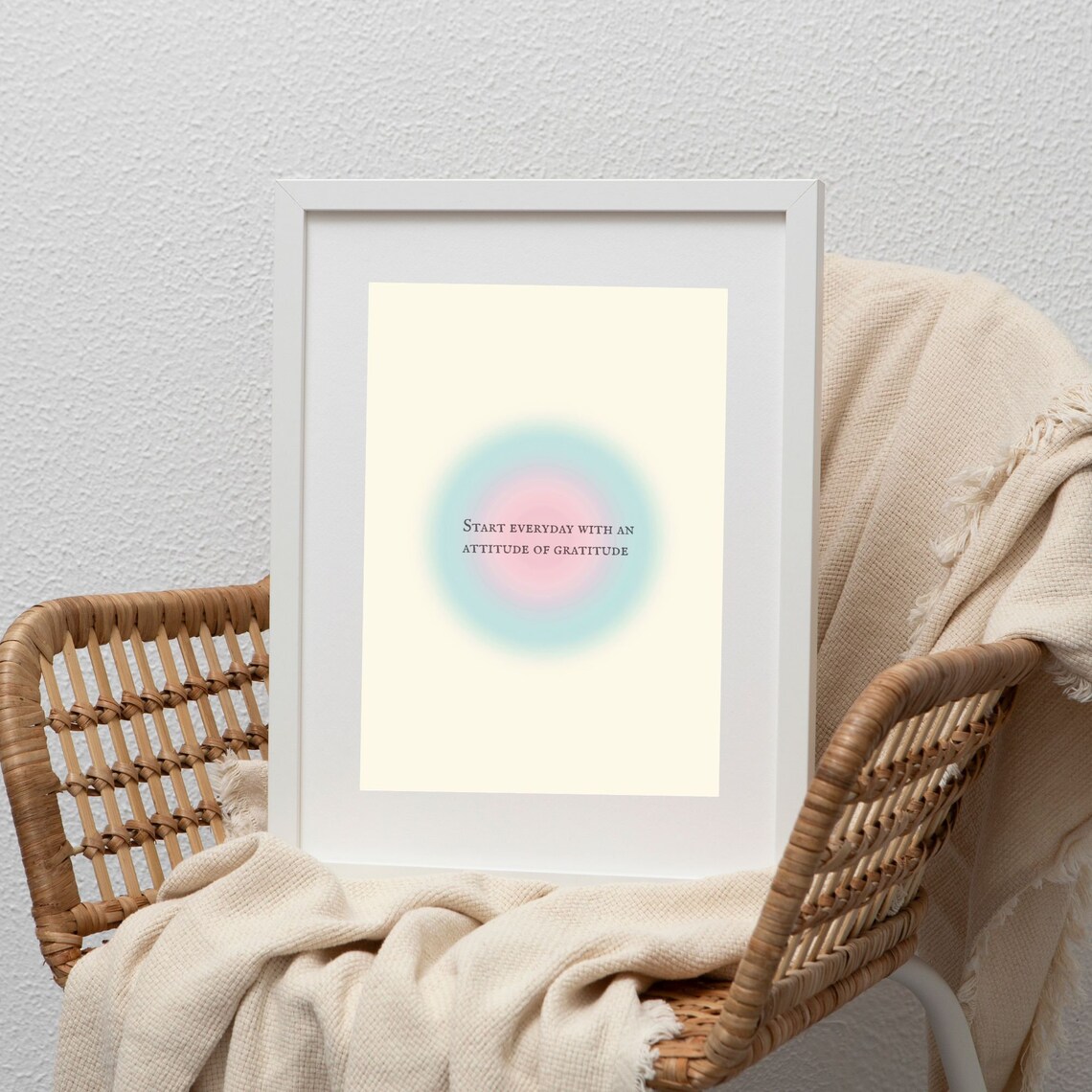 Gratitude Affirmation Art Print, Spiritual Wellness - Image 2
