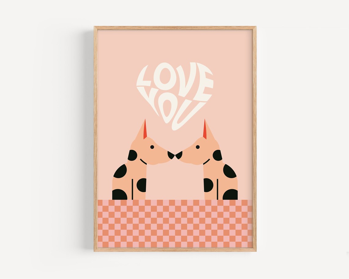 Kids Puppy Poster, Pastel Nursery and Playroom Decor - Image 2