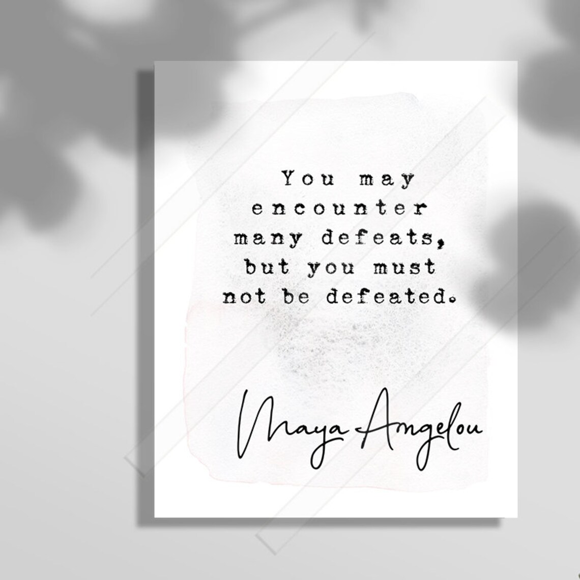 Maya Angelou Quote Wall Art Print, Office Decor - Image 3