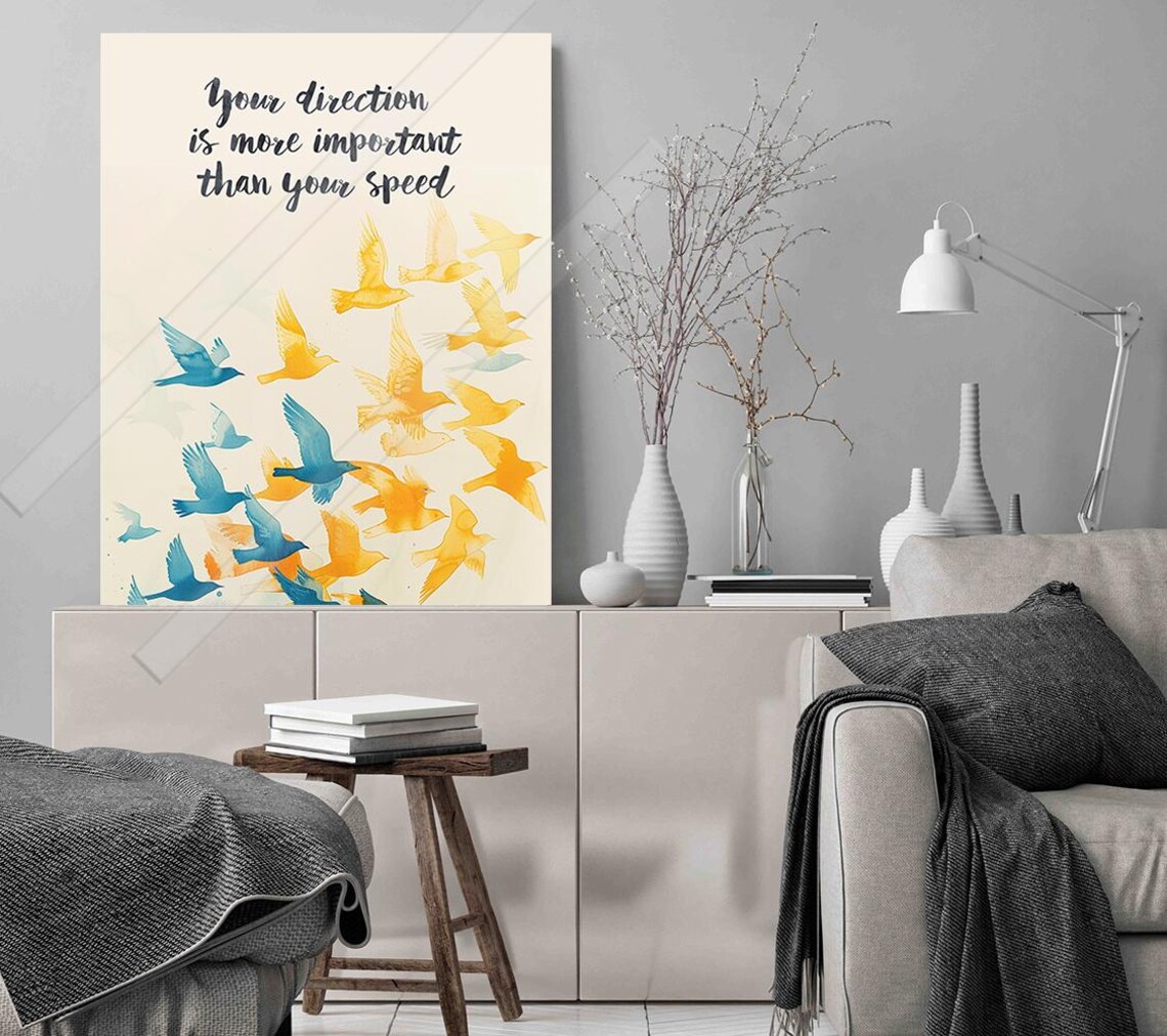 Your Direction Is More Important Than Your Speed Birds Quote Print - Image 3