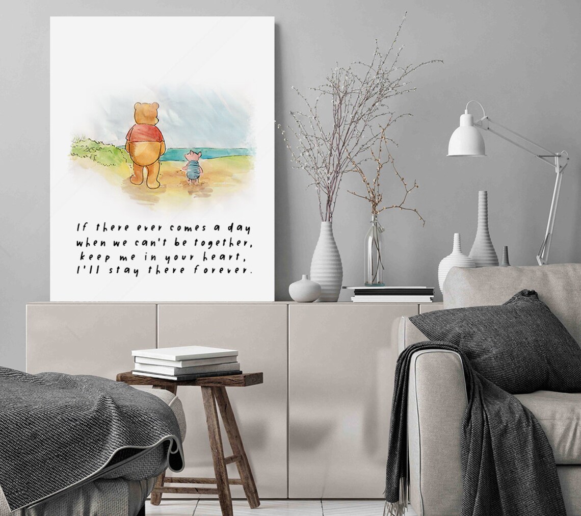 Winnie The Pooh Keep Me In Your Heart Quote Print - Image 3