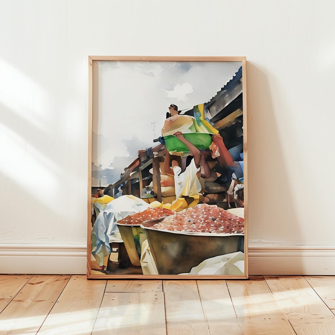 Nigeria Watercolor Art Nigeria Wall Art Nigeria Painting Nigeria Artwork Travel Poster Print Nigeria Art Print Nigeria Home Decor
