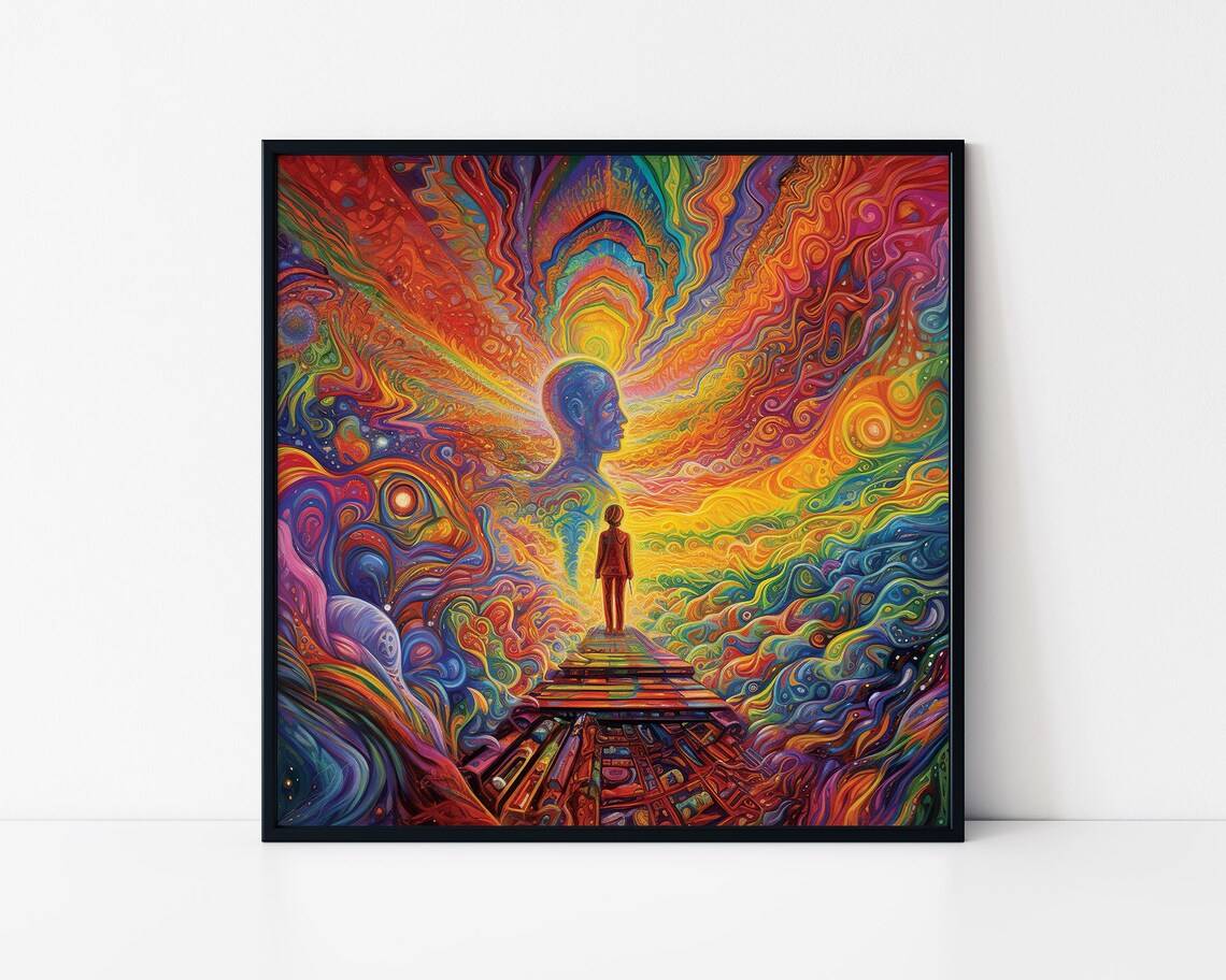 Psychedelic Colorful Paradigm Shift Art Print