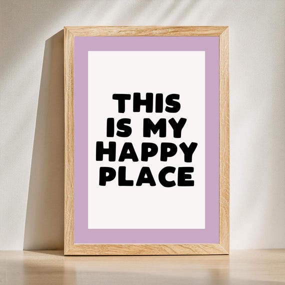 Hallway Home Wall Print Art Funny Bedroom Typography Living Room