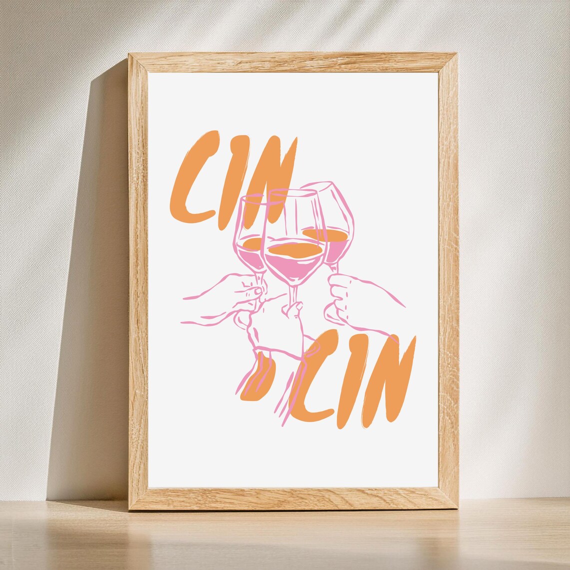 Cin Kitchen Wall Print Art Girl Decor Preppy Food Trendy Girly Prints