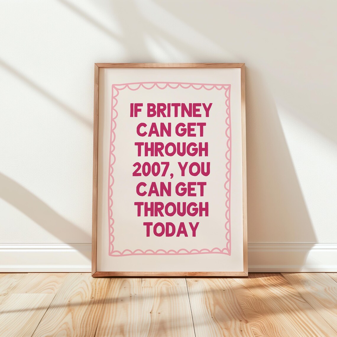 Witty Sarcastic Typography Wall Art Print
