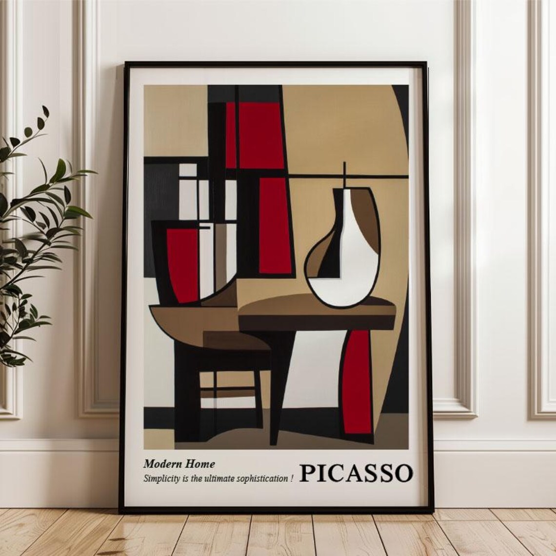 Picasso Modern Minimalist Abstract Art Poster