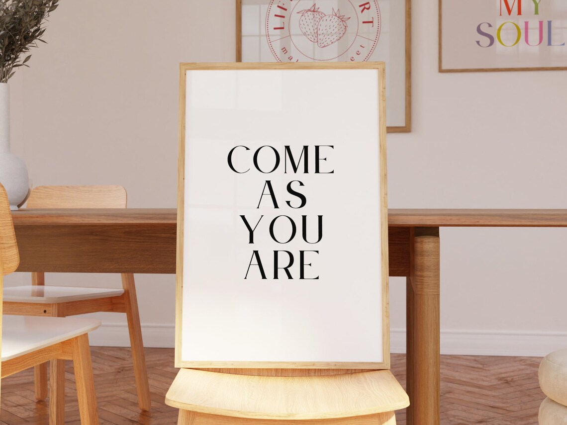 Come As You Are Modern Christian Art Print