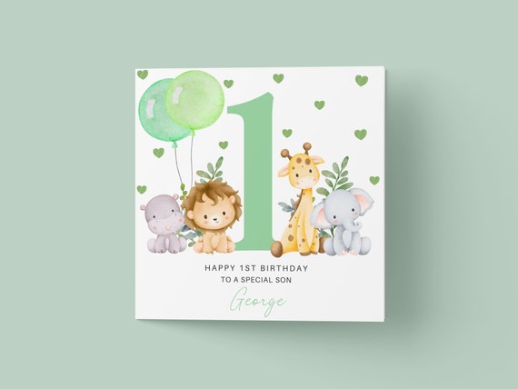 Safari First Birthday, Wild One Animal Art Print