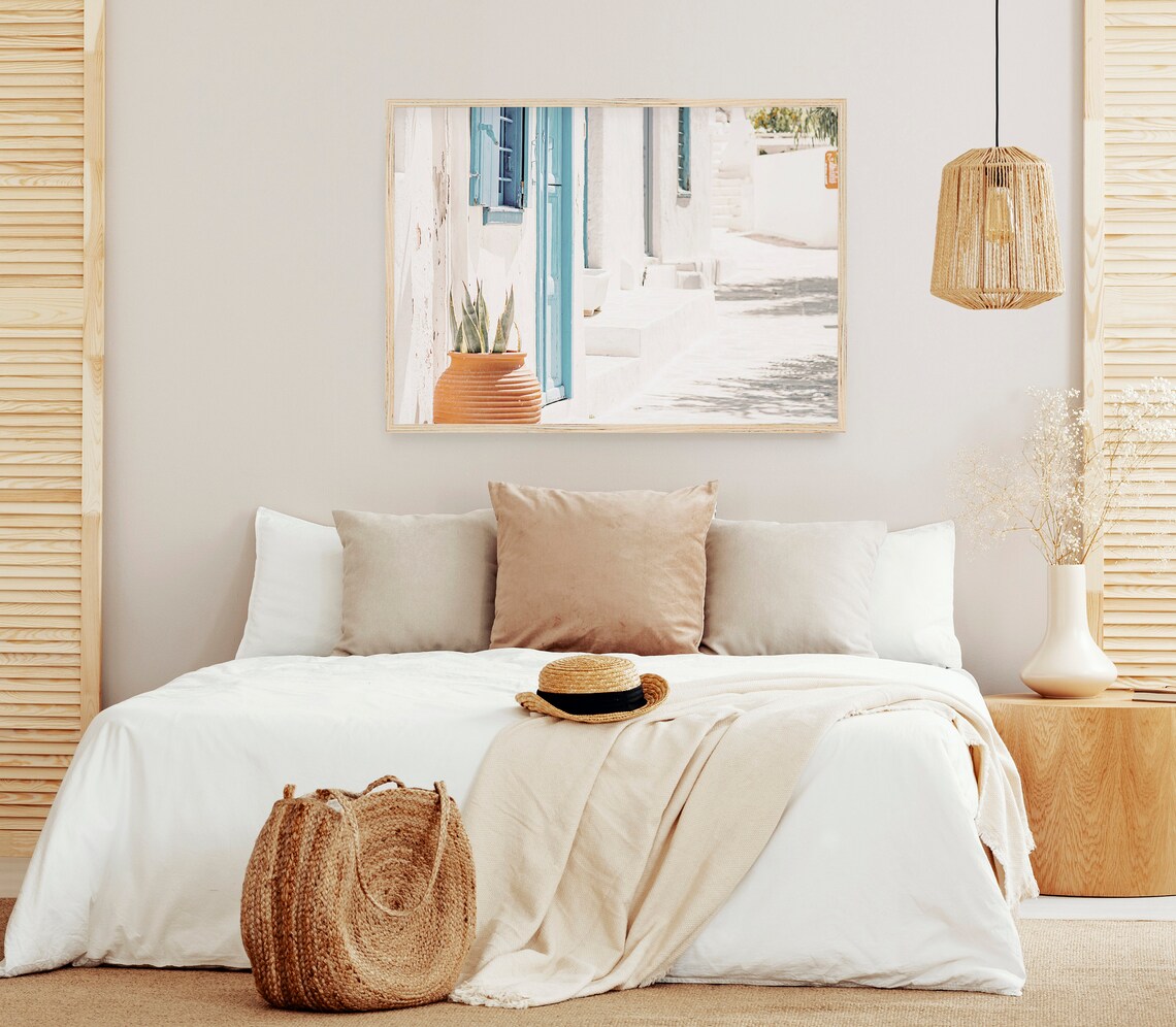 Oia Greece Travel Poster, Santorini Village - Image 3