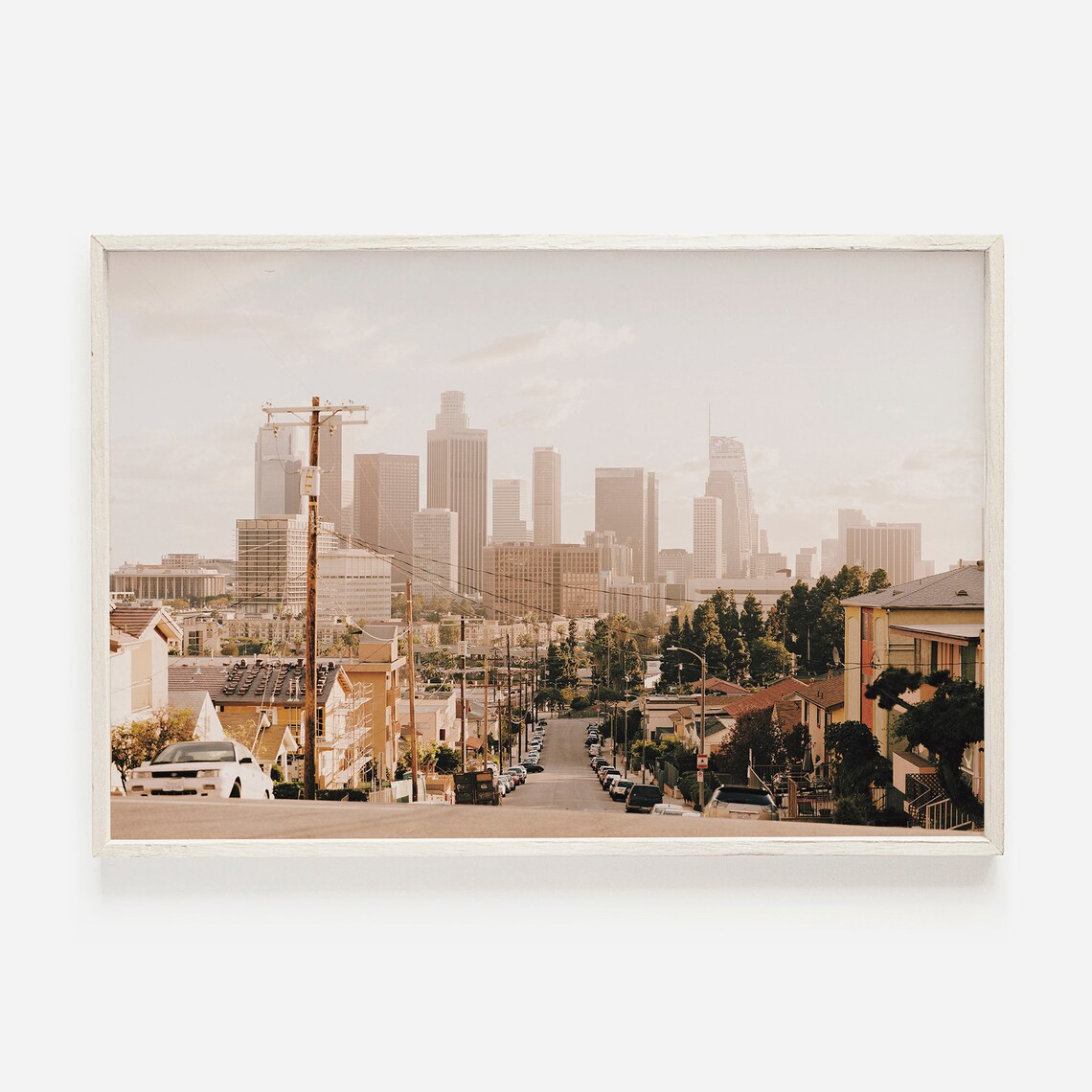 Los Angeles Pastel Skyline Travel Poster