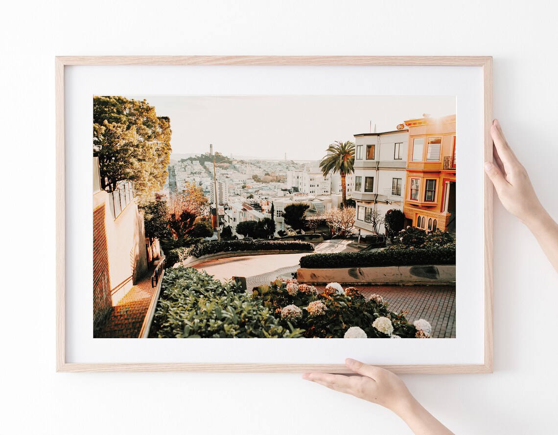 Lombard Street San Francisco Travel Poster, Boho - Image 2