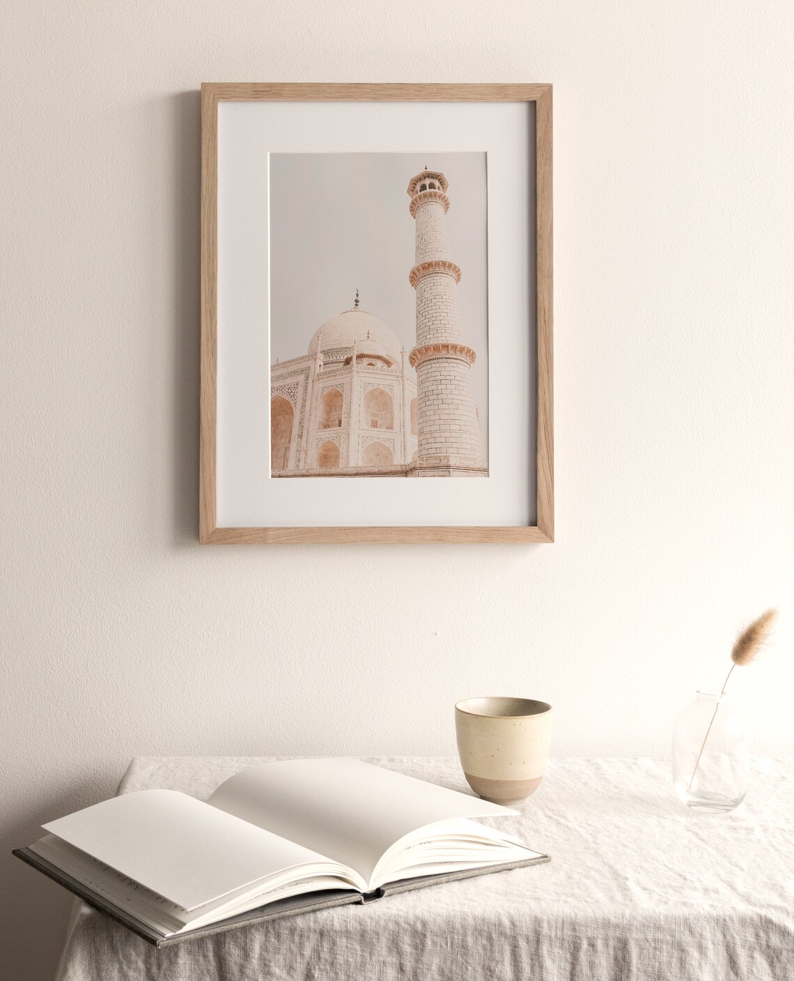 Taj Mahal Dome Minaret Pastel Agra India Iconic Architecture Poster - Image 3
