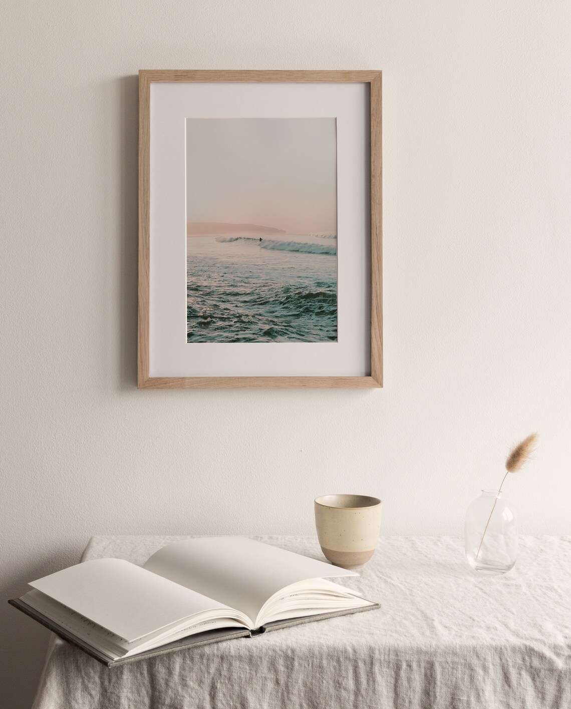 Surfing Waves Art Print, Gold Coast Beach Sunset - Image 3