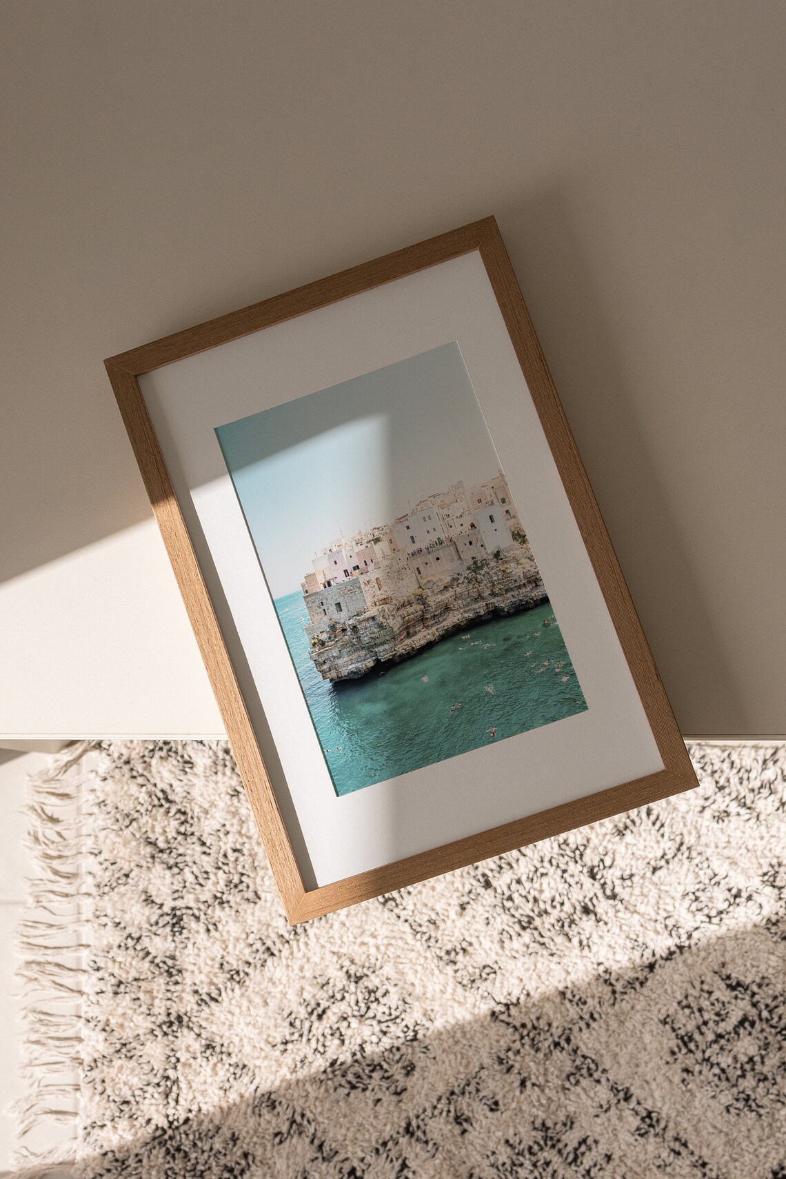 Naxos Greece Coastal Cityscape Art Print - Image 3