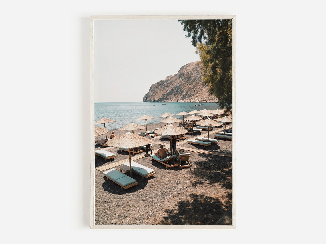 Thasos Beach Greece Island Travel Poster