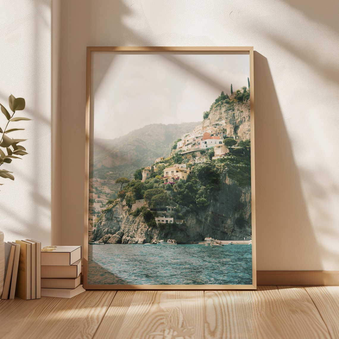 Positano Italy Cliffside Village From Sea Amalfi Coast Travel Poster - Image 4