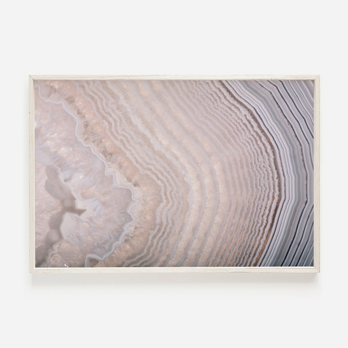 Abstract Agate Art Print, Boho Gemstone