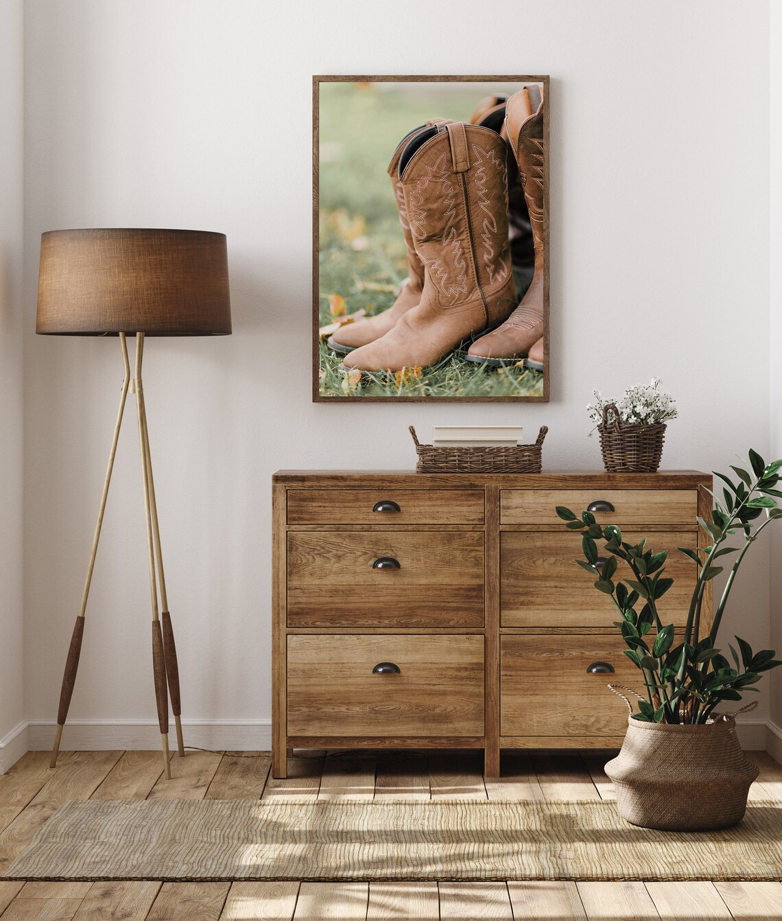 Cowboy Boots Western Decor Art Print, Rustic Home - Image 3