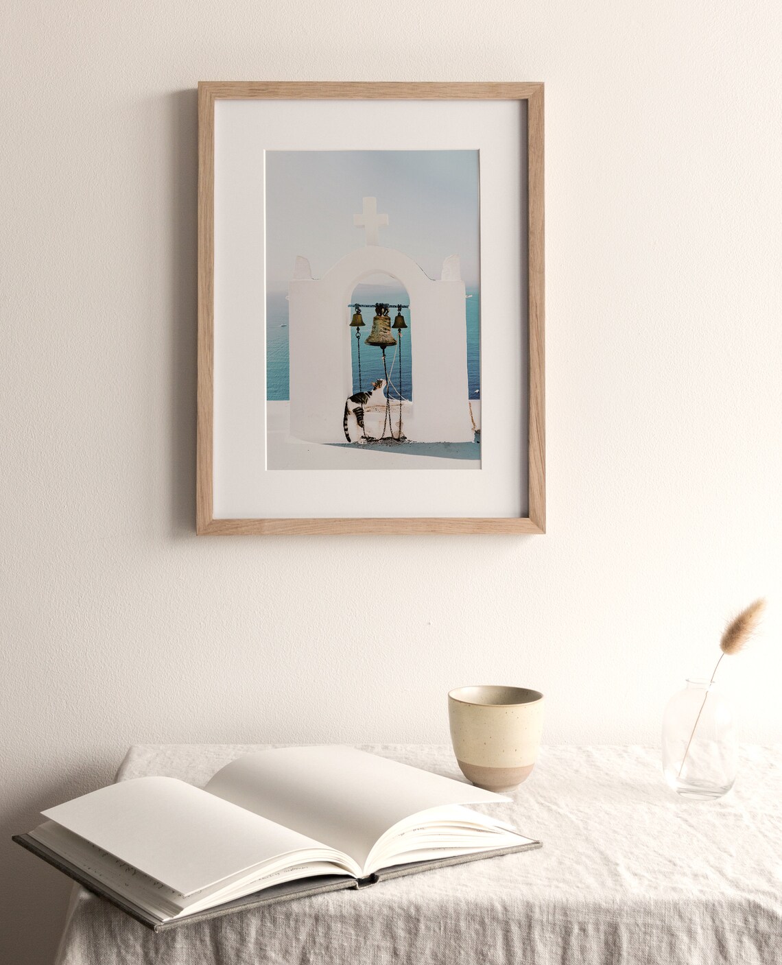 Church Bells Print, Santorini Greek Island Art - Image 4