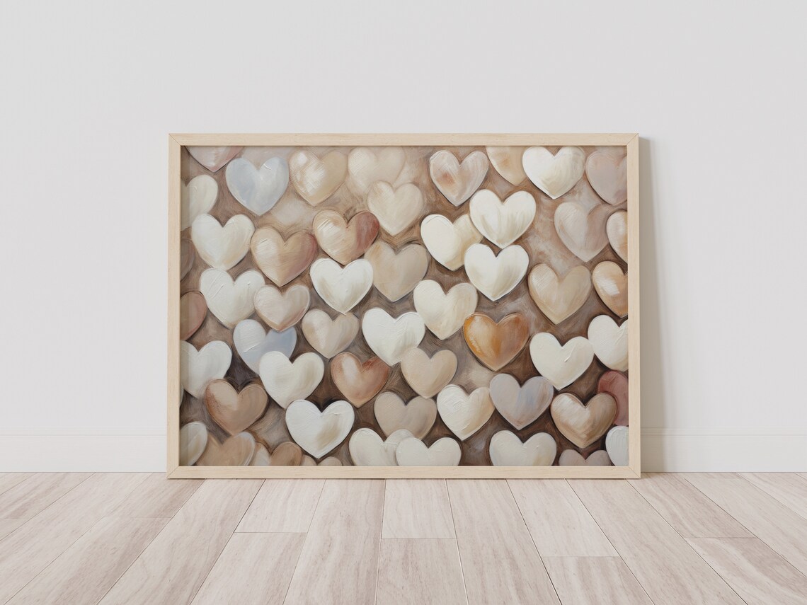 Vintage Valentines Day Romantic Heart Art Print - Image 3