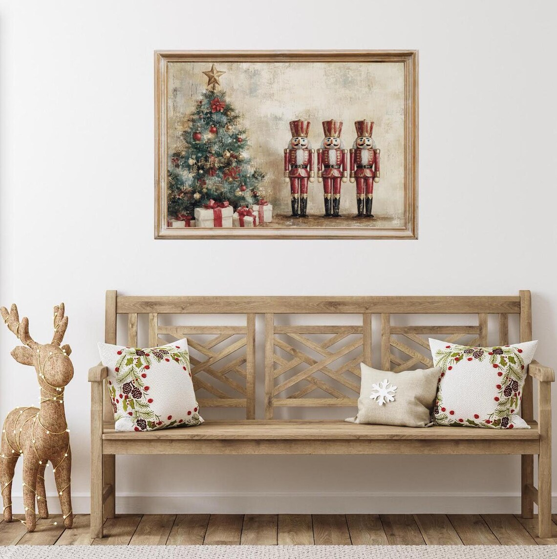 Christmas Nutcracker Vintage Holiday Poster Print - Image 3