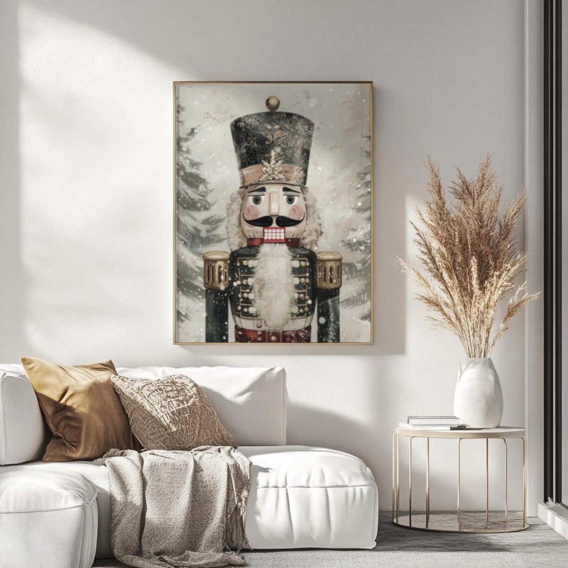 Christmas Nutcracker Vintage Christmas Poster - Image 2