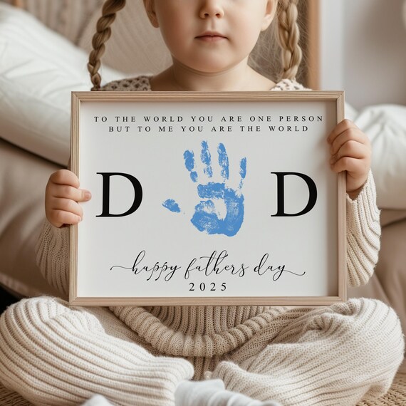 Father's Day Handprint - DIY Craft Art