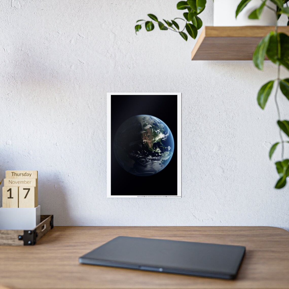 Earth Poster, Celestial Space Decor Gift - Image 3