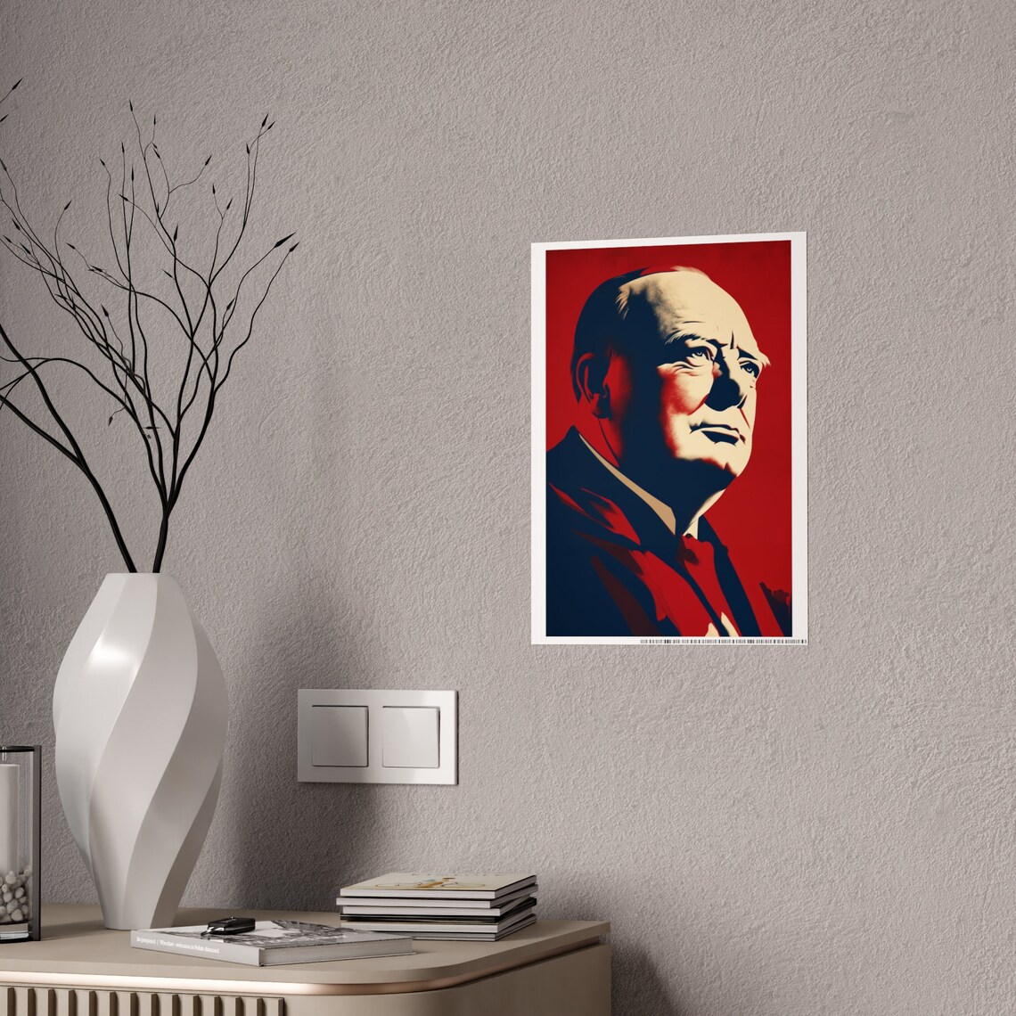 Winston Churchill - Traditional Travel Poster - Image 2