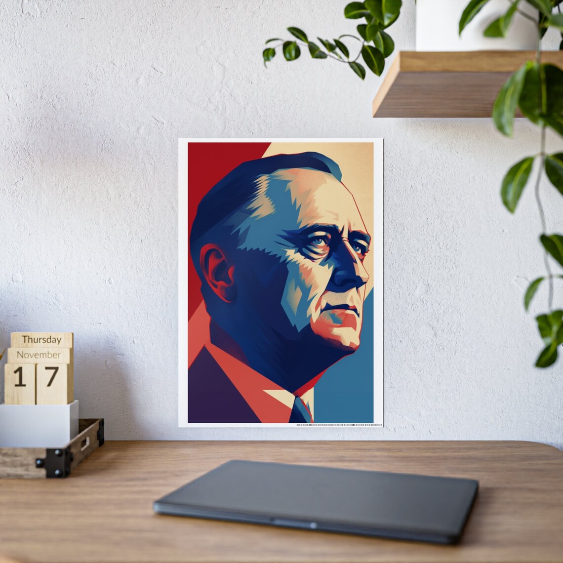 Franklin Roosevelt Campaign Poster, Gift Print - Image 6
