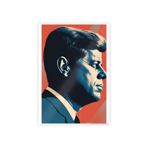 John F Kennedy Campaign Poster, Birthday Gift