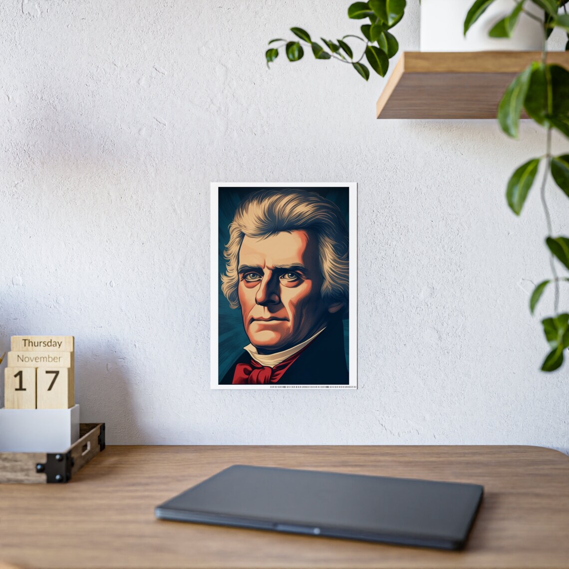 Thomas Jefferson - Contemporary Travel Poster - Image 3