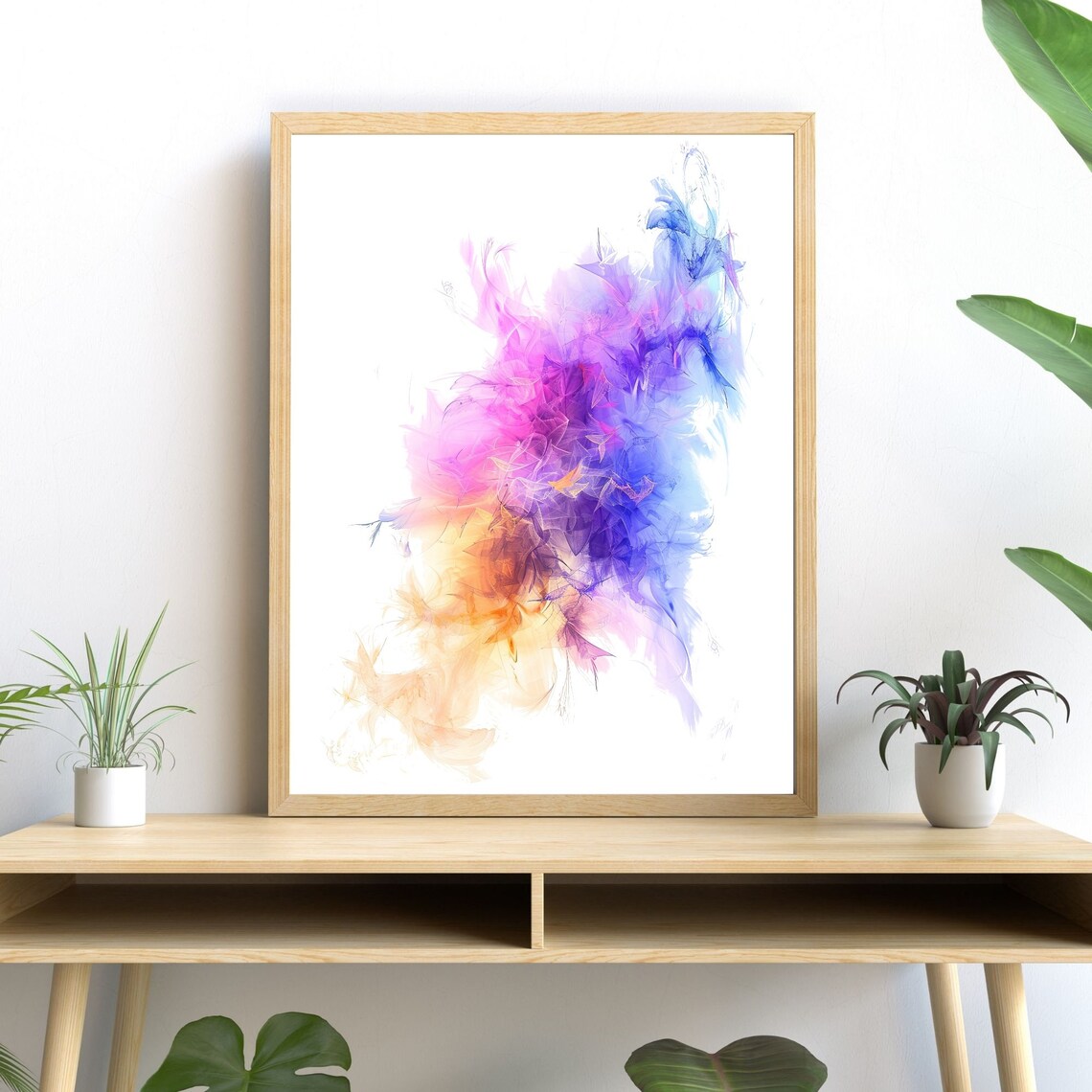 Lush Watercolor Fractal Abstract Home Decor