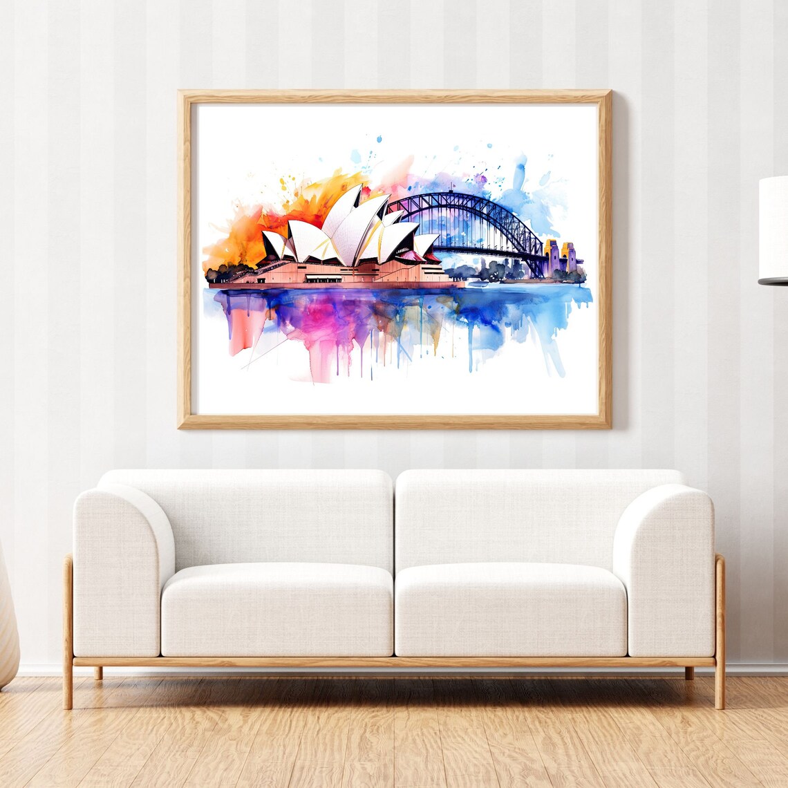 Sydney Opera House Aquarelle Travel Poster - Image 3