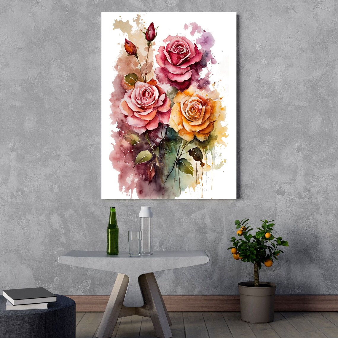 Roses Assortment - Contemporary Travel Poster - Image 3
