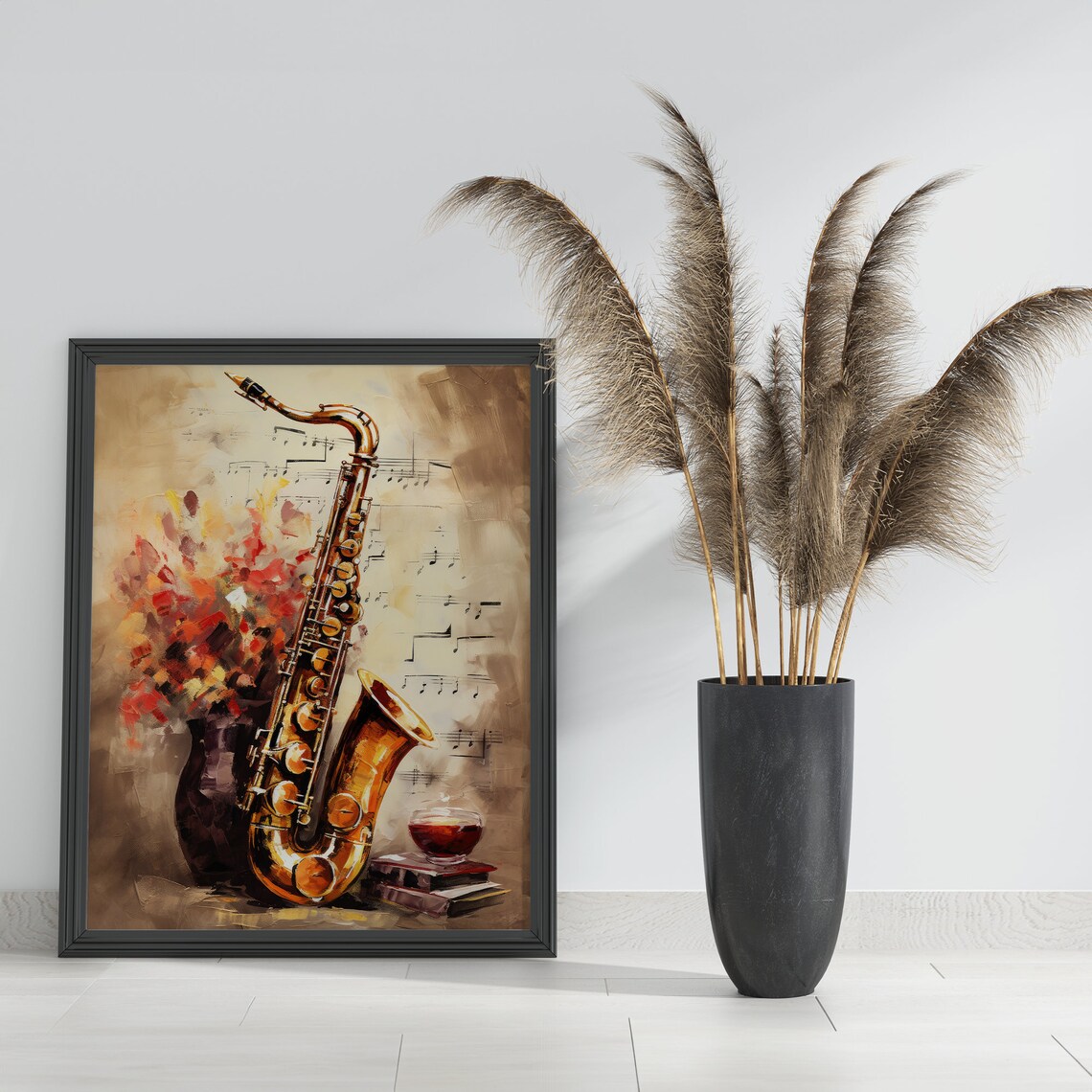 Vintage Saxophone Poster, Retro Jazz Music Decor - Image 6