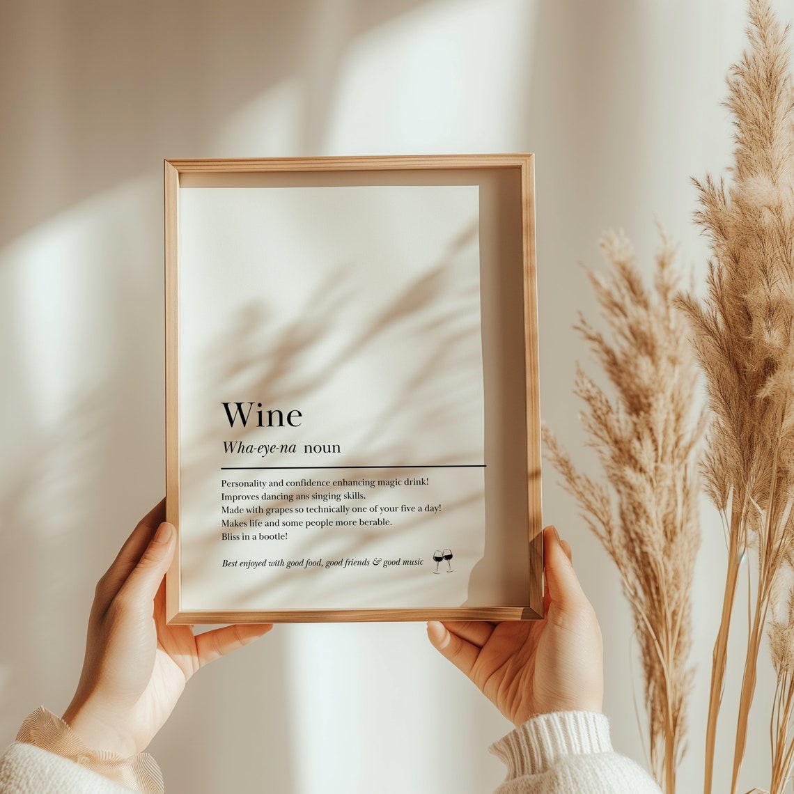 Wine Dictionary Definition Funny Kitchen Wine Lover Gift Poster - Image 6