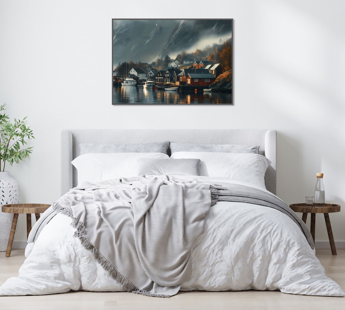 Mountain Art Poster Abstract Landscape Decor For Modern Nature Lovers Unique Gift Home Accent - Image 2