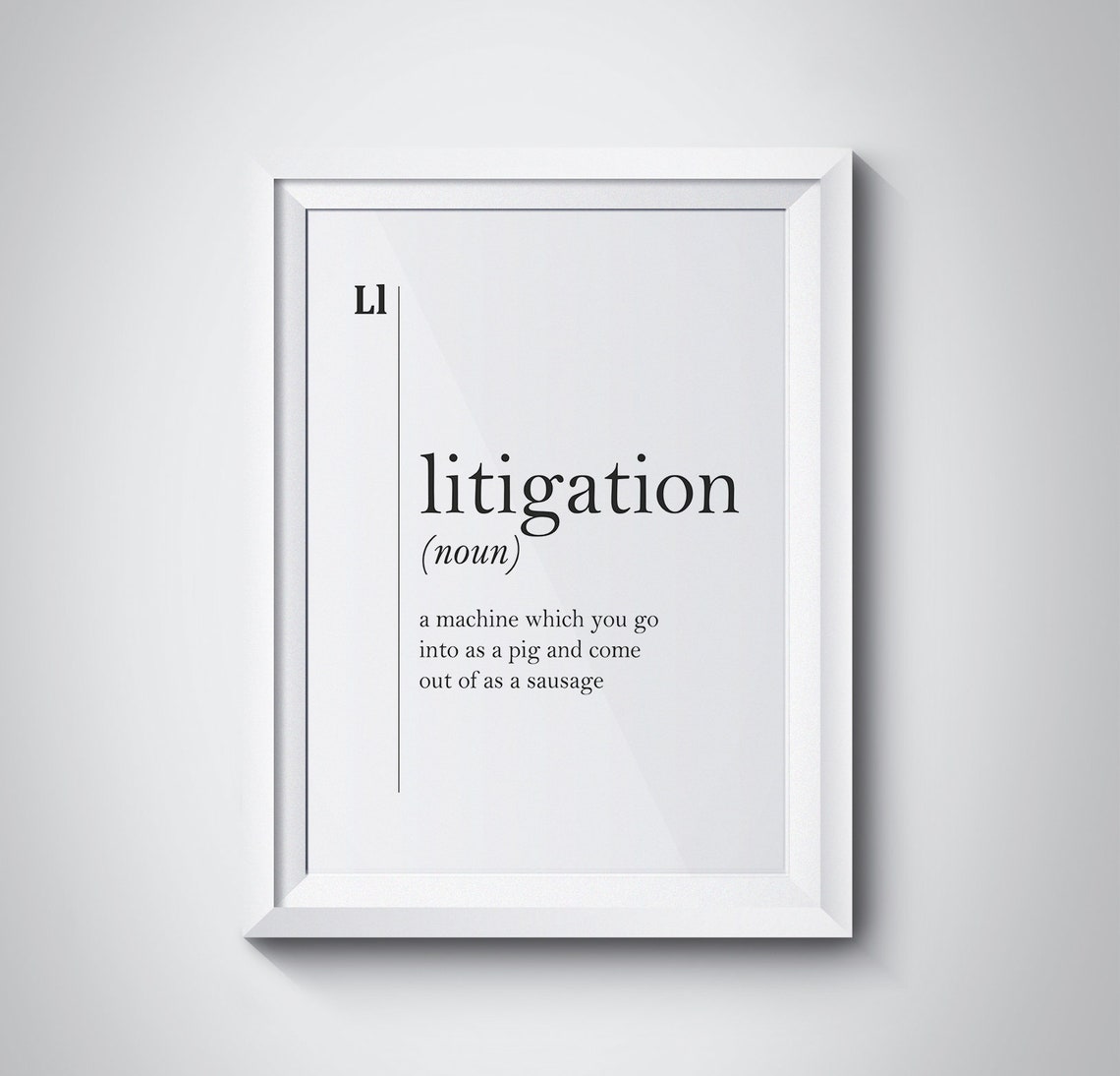 Litigation Definition Lawyer Gift Lawyer Poster Lawyer Office Law Art Law Humor Police Office Decor Police Officer Gift Coworker Gift Print