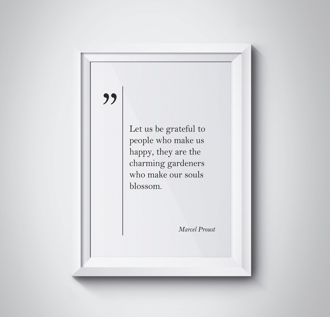Marcel Proust Grateful Gardeners Souls Blossom Quote Print Gift