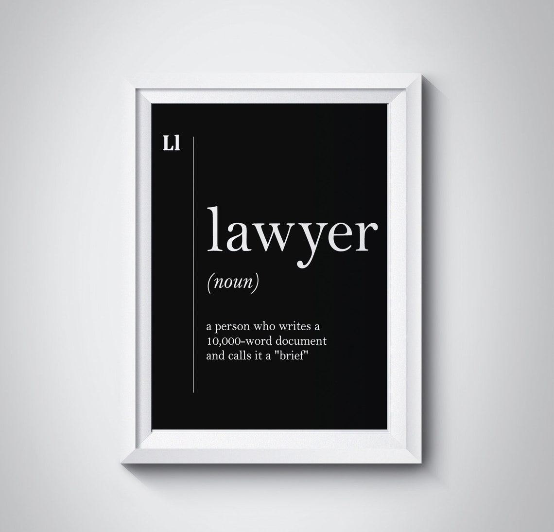 Lawyer Definition Lawyer Gift Funny Lawyer Poster Lawyer Office Decor Attorney Gift Dorm Art Lawyer Art Lawyer Graduation Gift Law Gift
