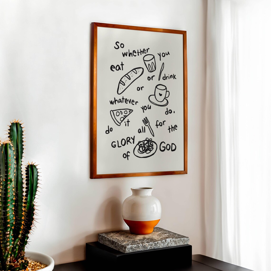 Glory of God Christian Scripture Art Print - Image 2
