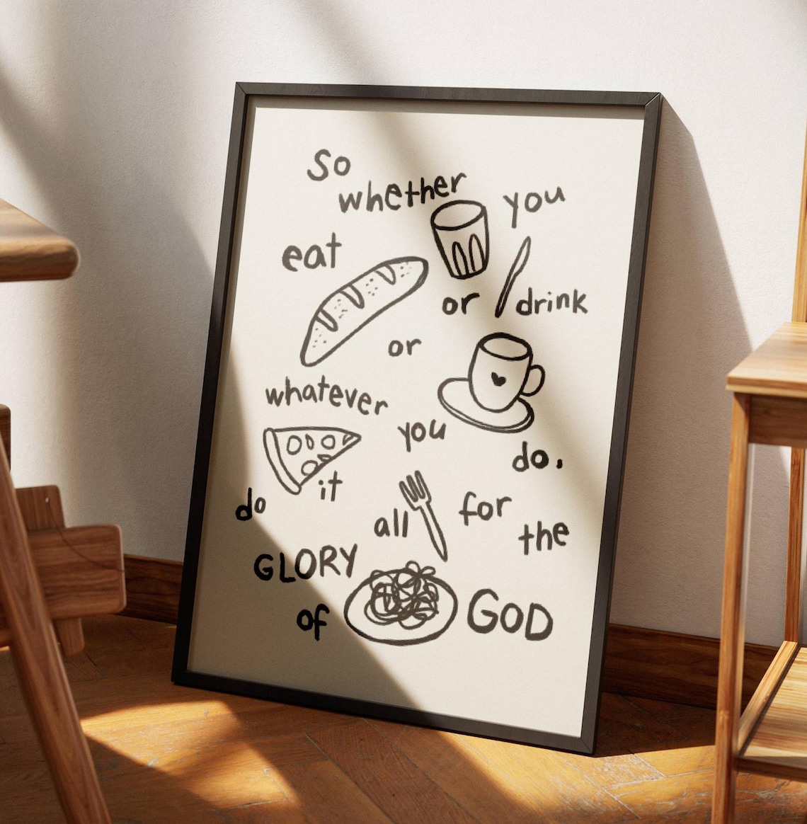 Glory of God Christian Scripture Art Print