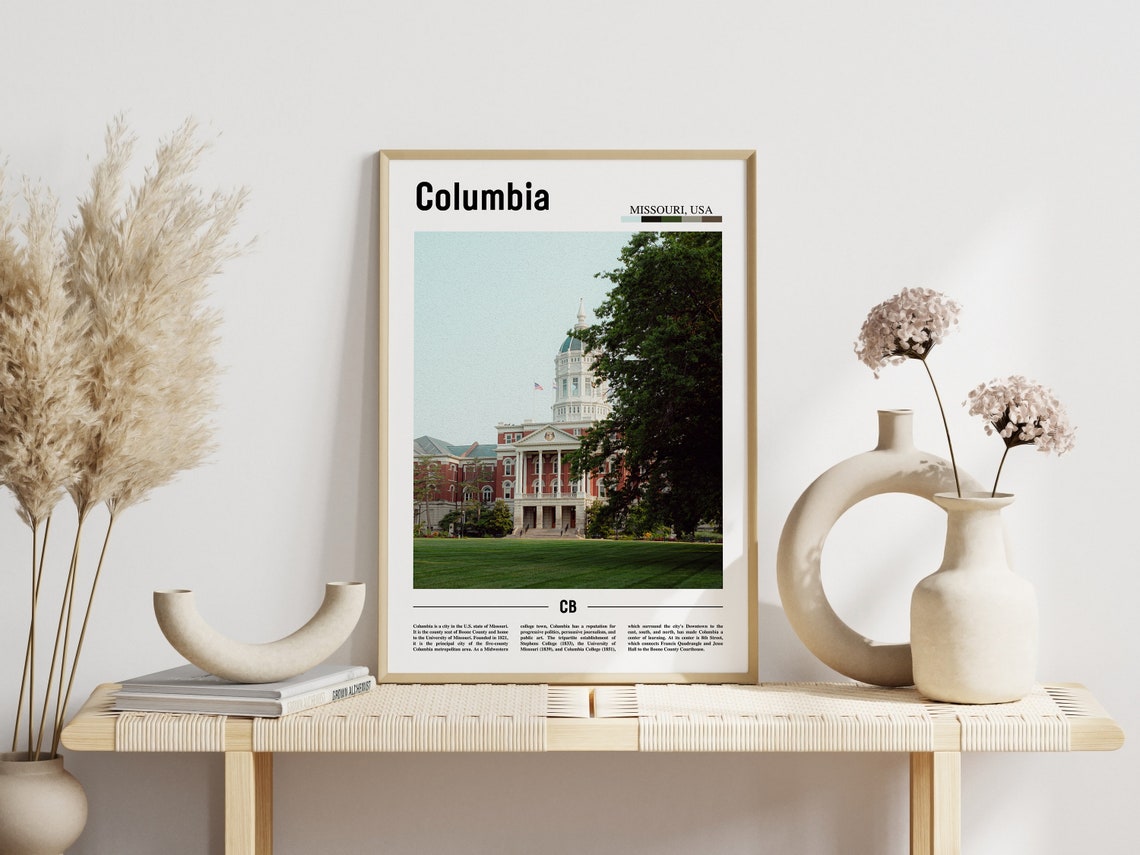 Columbia Poster Columbia Print Columbia Wall Art United States Photo United States Poster United States Print Travel Poster - Image 3