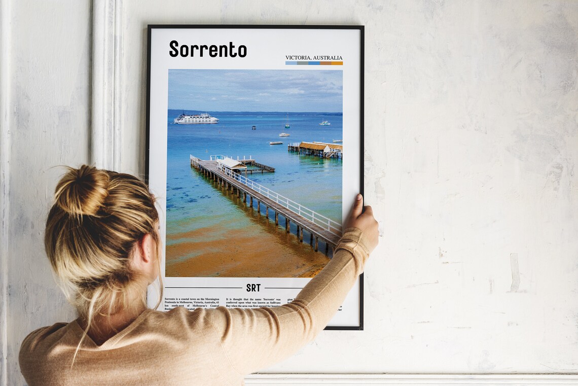 Sorrento Victoria Australia Pier Travel Poster Mornington Peninsula Sea - Image 2