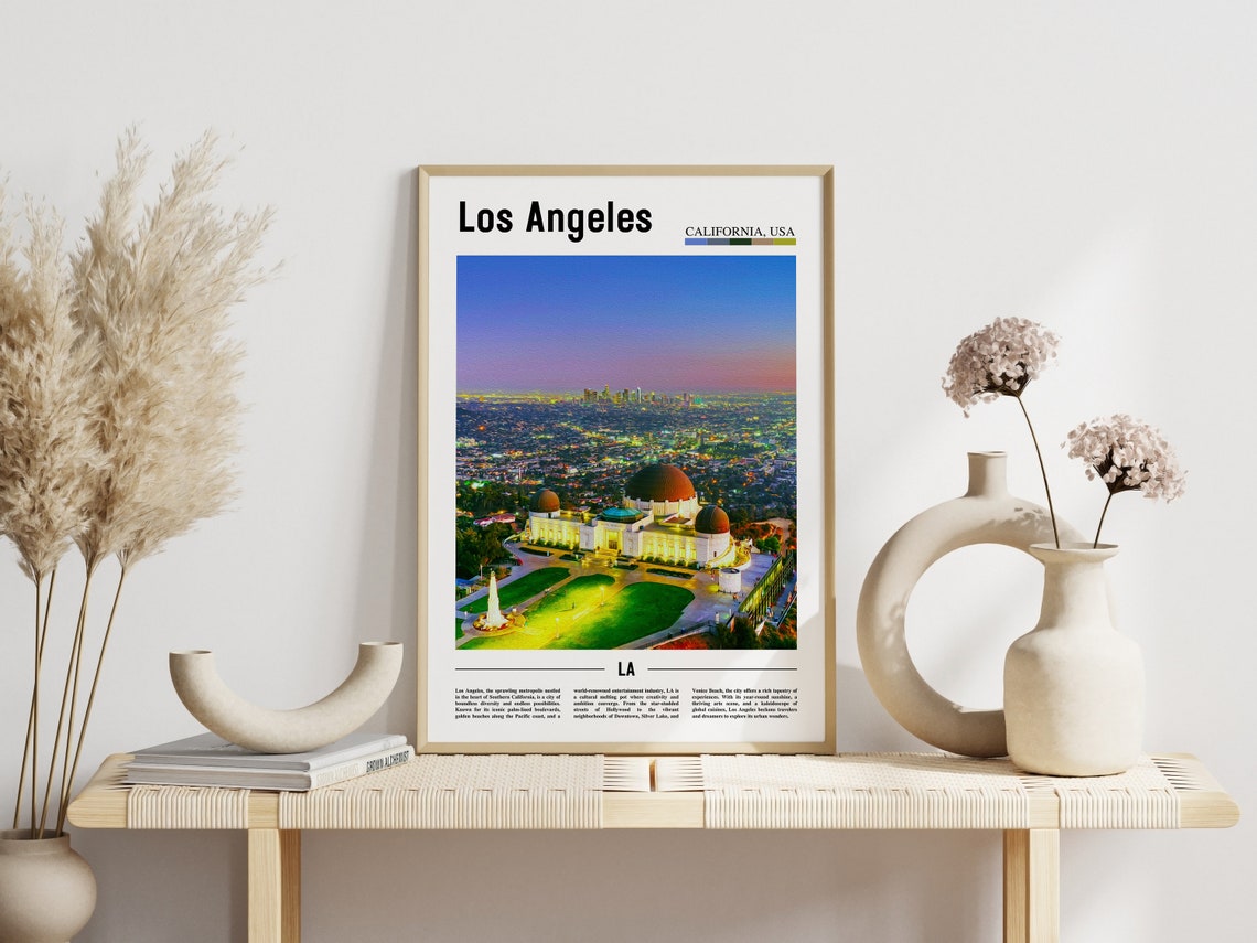 Los Angeles Griffith Observatory Night City Lights California Poster - Image 3