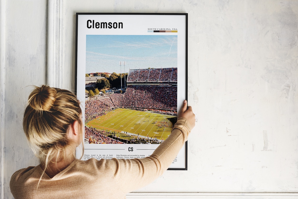 Clemson South Carolina College Football Stadium Game Day Photo Poster - Image 2